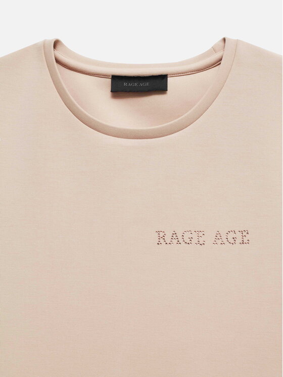 Rage Age Rage Age T-shirt Monaco Beige Relaxed Fit