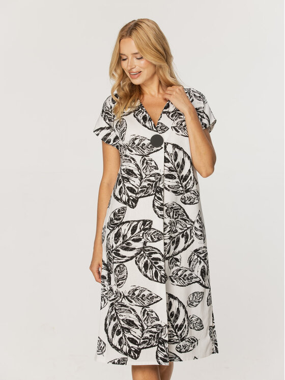Willsoor Willsoor Sukienka letnia 67820 Biały A-Line Fit