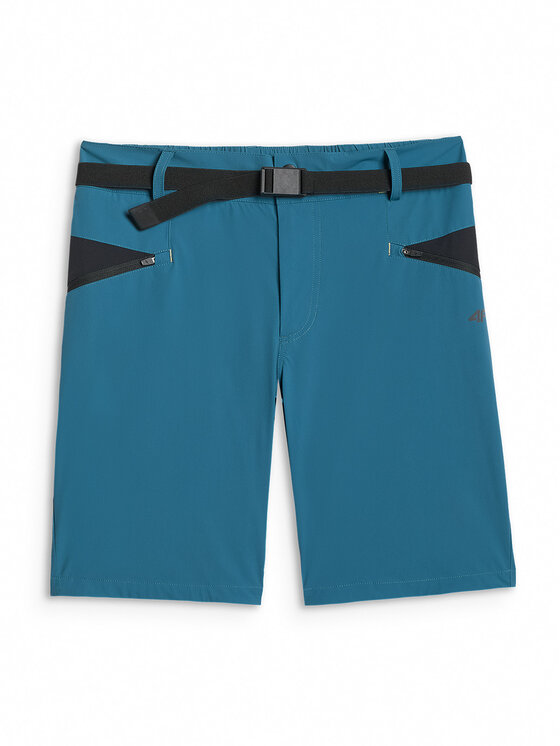 4F 4F Szorty sportowe TREKKING Turkusowy Regular Fit