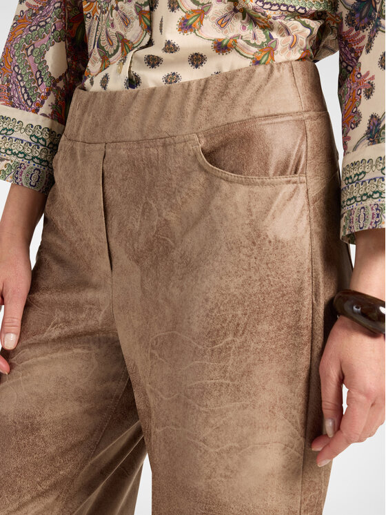 Elena Mirò Elena Mirò Pantaloni di tessuto P028Z000250N0E2 Crema Regular Fit