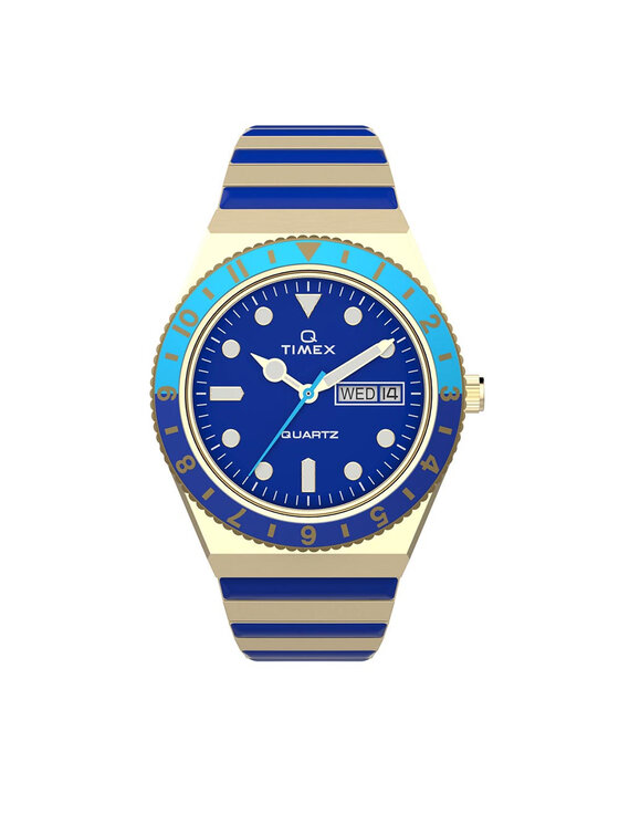 Ceas Timex Q Timex Malibu TW2V38500 Gold/Blue