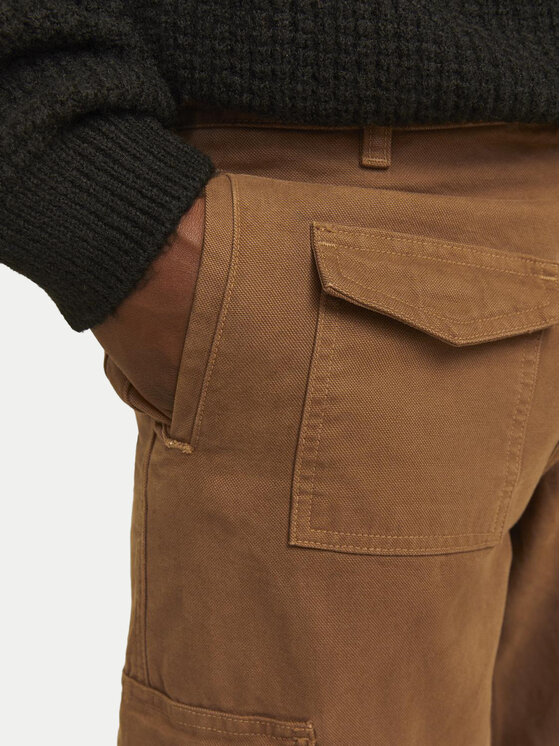 Jack&Jones Jack&Jones Bavlnené nohavice Bill 12258307 Hnedá Relaxed Fit