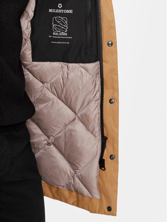 Milestone Milestone Kurtka puchowa Lennon 330301 10700 Brązowy Regular Fit