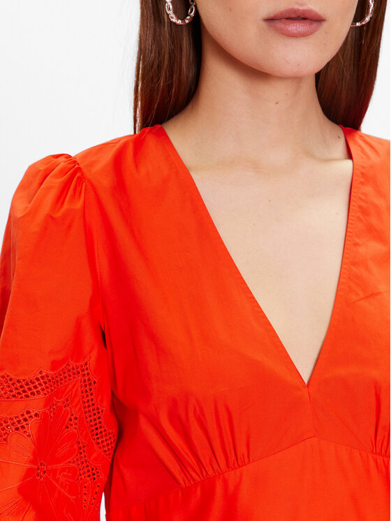 TWINSET TWINSET Φόρεμα καλοκαιρινό 231TT2301 Πορτοκαλί Regular Fit