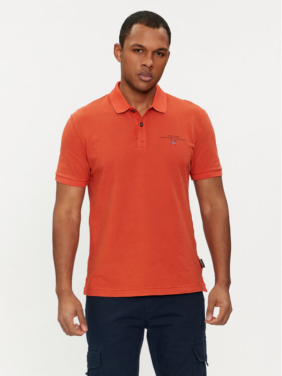 Napapijri Polo Majica Elbas NP0A4GDL Oranžna Regular Fit