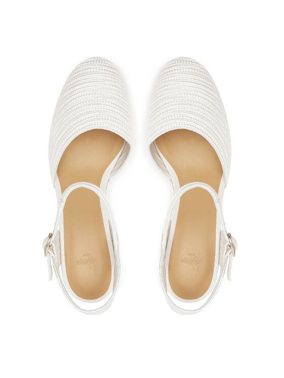 Castañer Castañer Espadryle Carolyn/142 023115 Biały