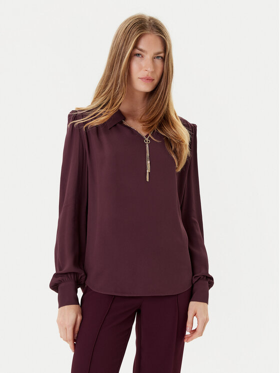 TWINSET TWINSET Bluză 252TP2291 Vișiniu Loose Fit