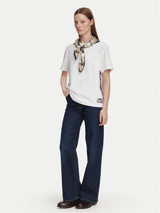 Barbour Barbour T-Shirt Fawne LML0938WH11 Λευκό Regular Fit
