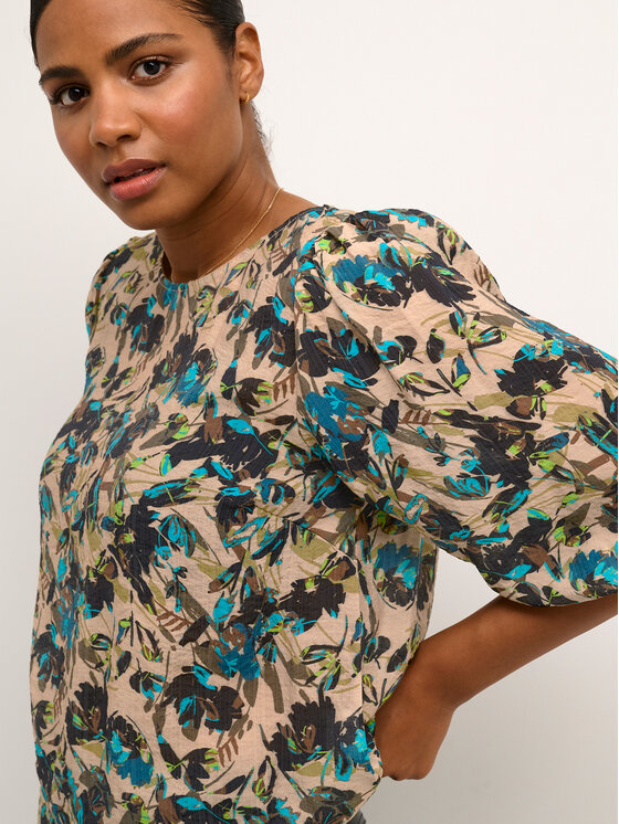 Kaffe Kaffe Majica Olga 10507643 Šarena Loose Fit