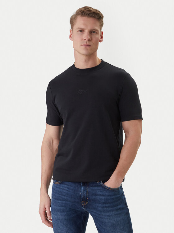 KARL LAGERFELD KARL LAGERFELD Tričko 755047 562235 Tmavomodrá Regular Fit