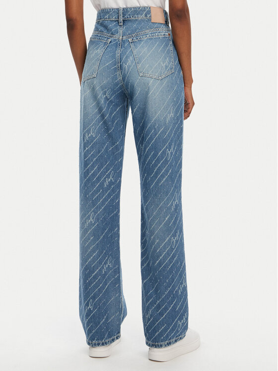 BOSS BOSS Blugi C_Ada 50545081 Albastru Straight Fit