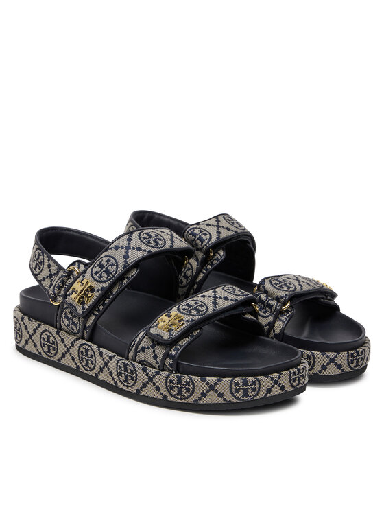Tory Burch Tory Burch Sandali T Monogram Kira Sport 155154 Siva