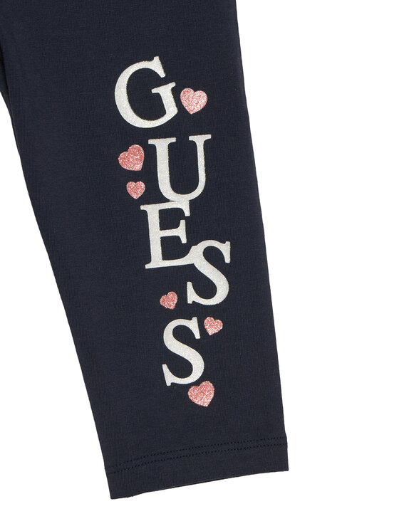 Guess Guess Legginsy K6GB01 J1314 Granatowy Slim Fit