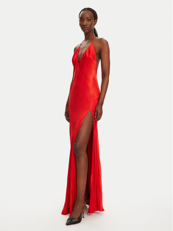 Bardot Bardot Rochie de seară YVE Halter 59315DB Roșu Slim Fit