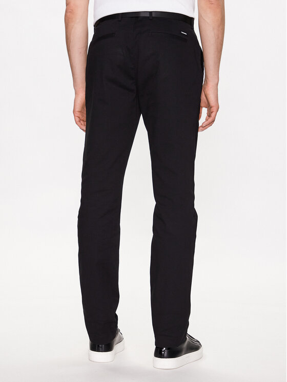Calvin Klein Calvin Klein Παντελόνι chino Modern Twill K10K110979 Μαύρο Slim Fit