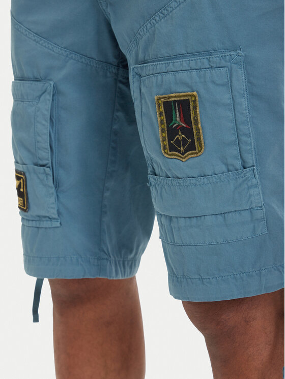 Aeronautica Militare Aeronautica Militare Pantaloncini di tessuto 261BE0041UCT01122 Blu Regular Fit