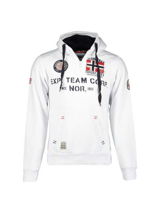 Geographical Norway Geographical Norway Bluza WT1885H/GN-WHITE Biały Reglan Fit