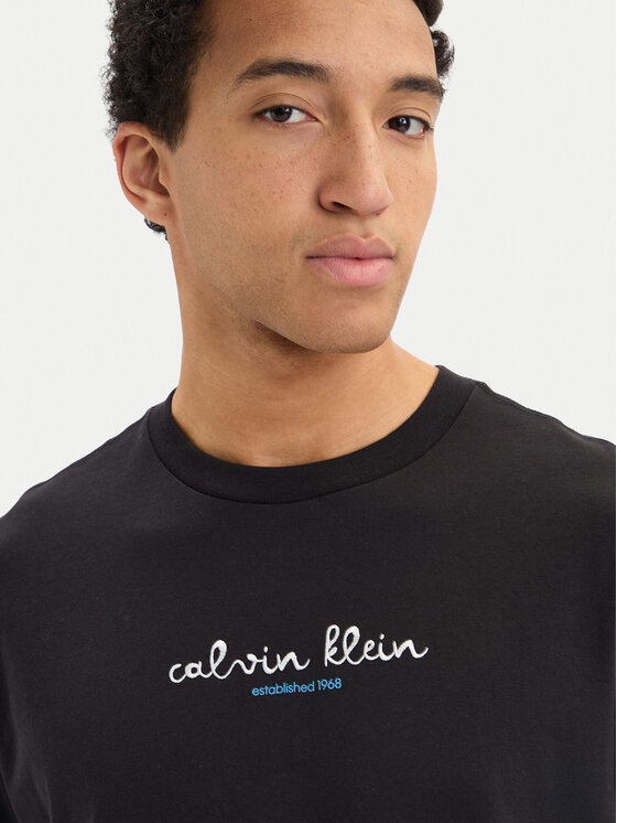 Calvin Klein Jeans Calvin Klein Jeans T-Shirt SS 16s CK TRVL LV04RG816G Černá Regular Fit