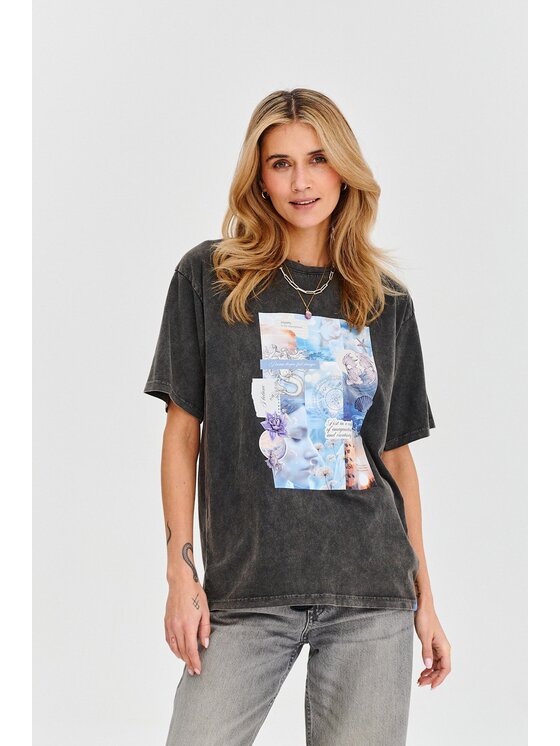 T-Shirt, rozmiar S/M, Czarne, Tides of Pisces