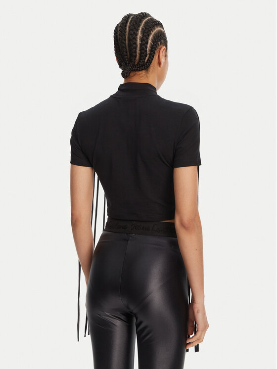 Versace Jeans Couture Versace Jeans Couture Футболка 78HAHE01 Чорний Slim Fit