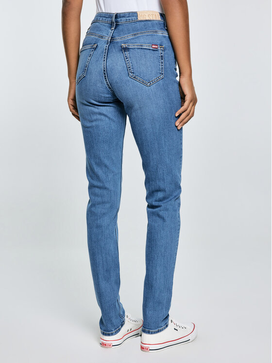 BIG STAR BIG STAR Jeansy KATRINA HIGH WAIST Niebieski Slim Fit