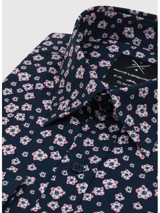 Pako Lorente Pako Lorente Koszula P22WF-1X-026 Granatowy Slim Fit