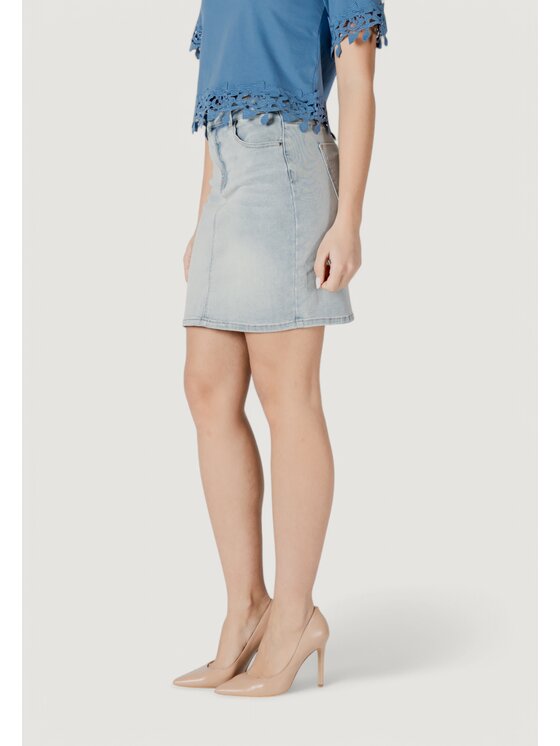 Morgan De Toi Morgan De Toi Minigonna 241-JULIE Blu Casual Fit