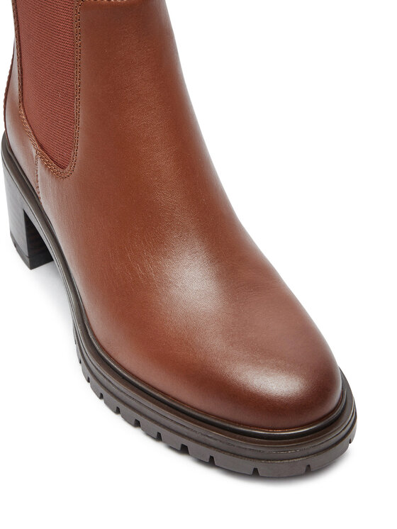 Tommy Hilfiger Tommy Hilfiger Kotníková obuv s elastickým prvkem FW0FW08163 Hnědá
