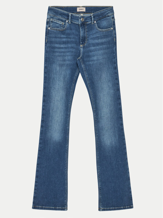 Kids ONLY Kids ONLY Jeans hlače Blush 15327041 Modra Flared Fit