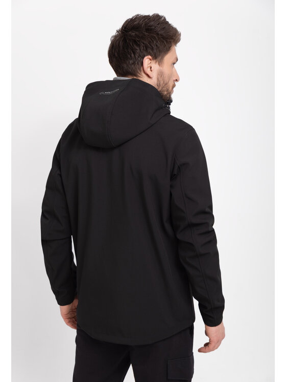 Volcano Volcano Kurtka softshell F-FORKE Czarny Regular Fit