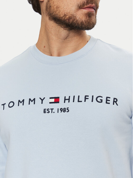 Tommy Hilfiger Tommy Hilfiger Majica dugih rukava Logo MW0MW11596 Svijetloplava Regular Fit