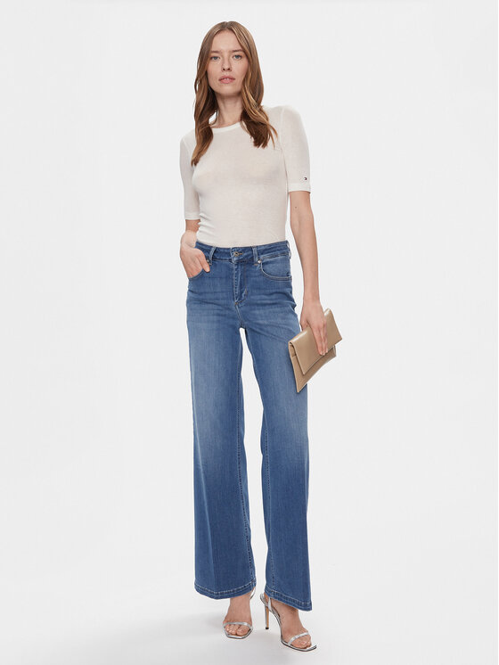 Liu Jo Liu Jo Jeansy UXX045 DS060 Niebieski Wide Fit