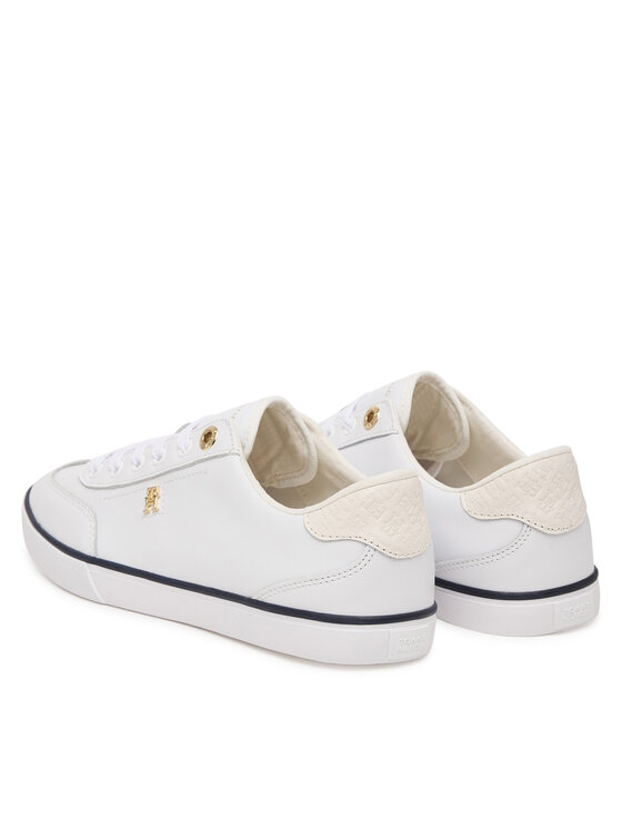 Tommy Hilfiger Tommy Hilfiger Snīkeri Th Chic Low Profile Vulc FW0FW09104 Balts