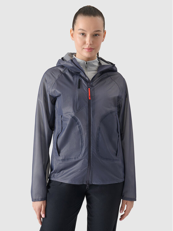 4F 4F Kurtka outdoor FREEMAKE Szary ciemny Regular Fit