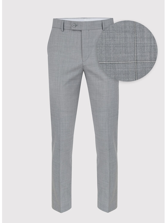 Pako Lorente Pako Lorente Spodnie garniturowe P23SF-6G-011 Szary Slim Fit