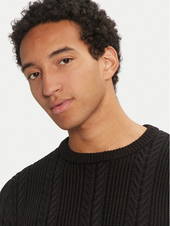 Jack & Jones Jack & Jones Sweter 12261436 Czarny Regular Fit