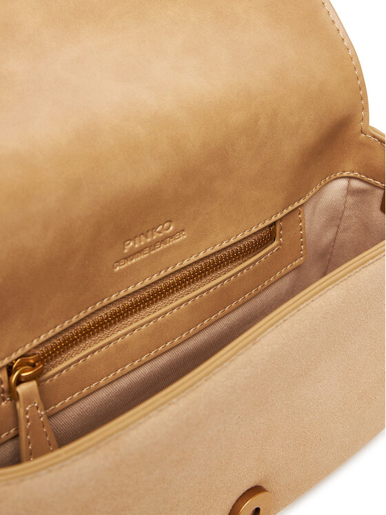 PINKO PINKO Handtasche Love One Mini Slouchy Fl PE 25 PLTT 104340 A2CC Beige