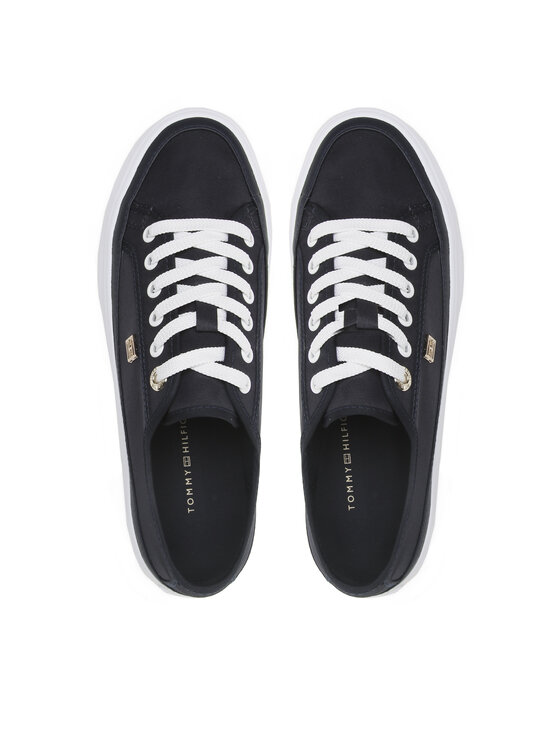 Tommy Hilfiger Tommy Hilfiger Πάνινα παπούτσια Essential Vulc Canvas Sneaker FW0FW07459 Σκούρο μπλε