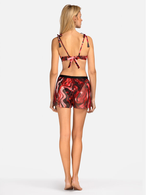 Miss Lou Miss Lou Shorts da mare O-SI1-BRD Bordeaux