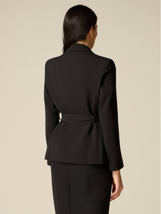 Oltre Oltre Giacca da abito Q813R004611N033 Nero Regular Fit