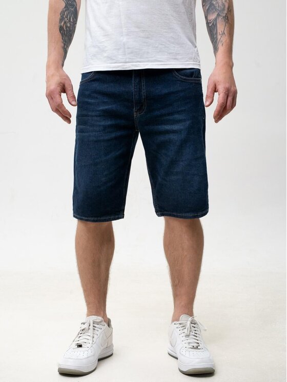 Jigga Wear Jigga Wear Szorty jeansowe 132195 Niebieski Regular Fit