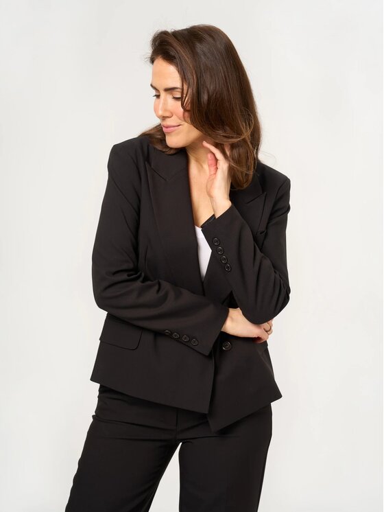 Willsoor Willsoor Marynarka 68257 Czarny Regular Fit
