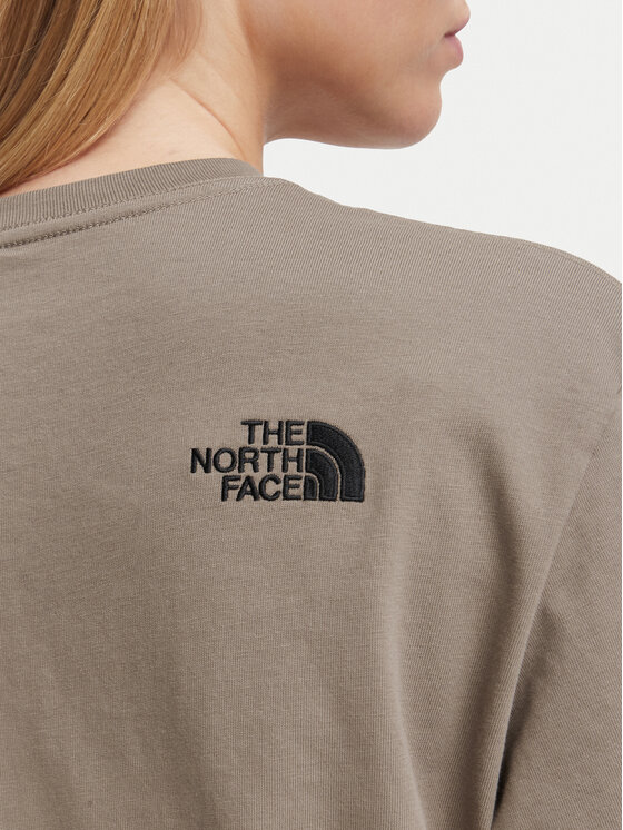 The North Face The North Face T-Shirt NF0A8JAP Beżowy ciemny Boxy Fit