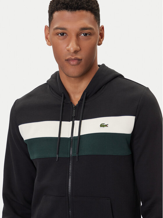 Lacoste Lacoste Μπλούζα SH5913 Μαύρο Regular Fit