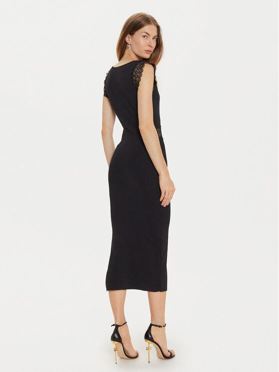 Morgan Morgan Rochie tricotată 242-RMYA Negru Slim Fit