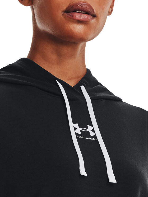 Under Armour Jopa Rival Terry Hoodie 1369855 Črna Regular Fit