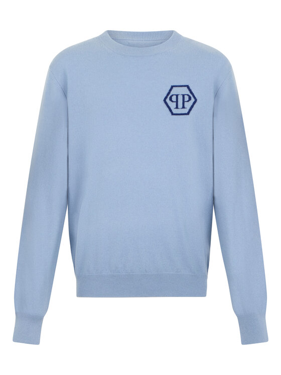PHILIPP PLEIN PHILIPP PLEIN Maglione 29047 Azzurro chiaro Regular Fit