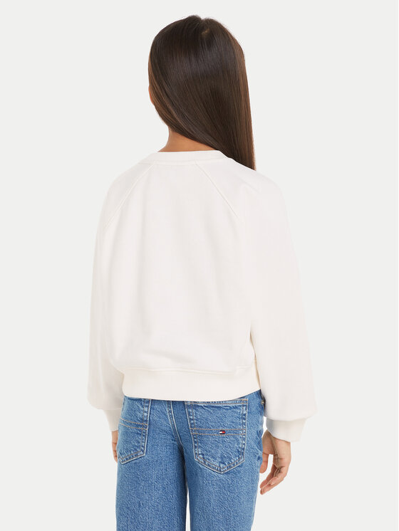 Tommy Hilfiger Tommy Hilfiger Mikina Monotype KG0KG08037 Écru Relaxed Fit