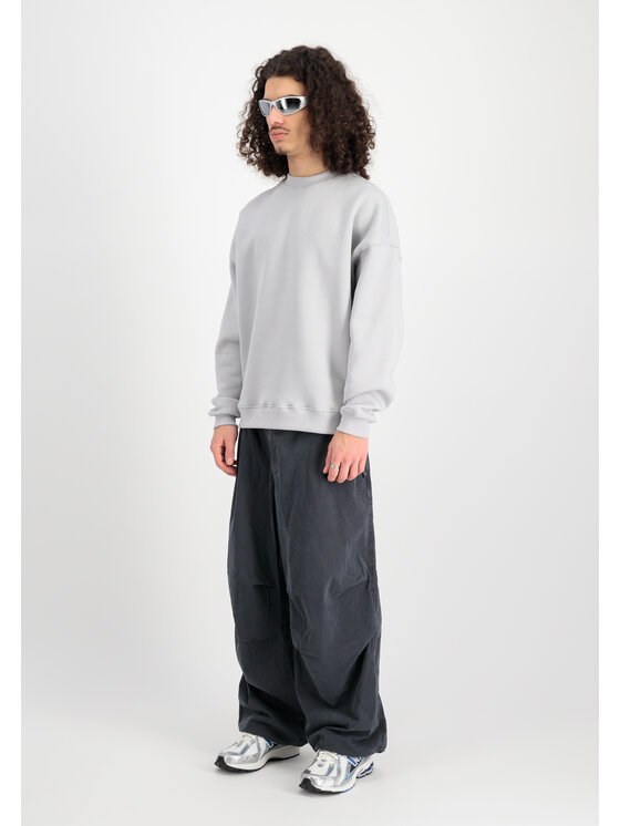 Alpha Industries Alpha Industries Bluza Logo Backprint Sweatshirt Szary Relaxed Fit