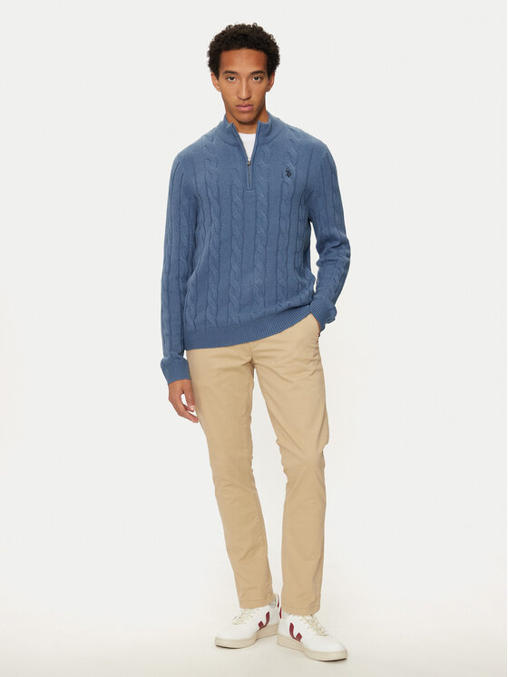 U.S. Polo Assn. U.S. Polo Assn. Džemper MUP3697 Plava Regular Fit